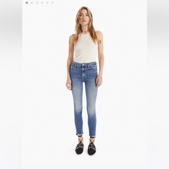 Mother High Waisted Looker Ankle Fray.Size 27 - Picture 1 of 10
